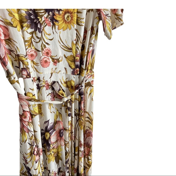 Anthropologie tiny wrap sunflower dress - Picture 9 of 11